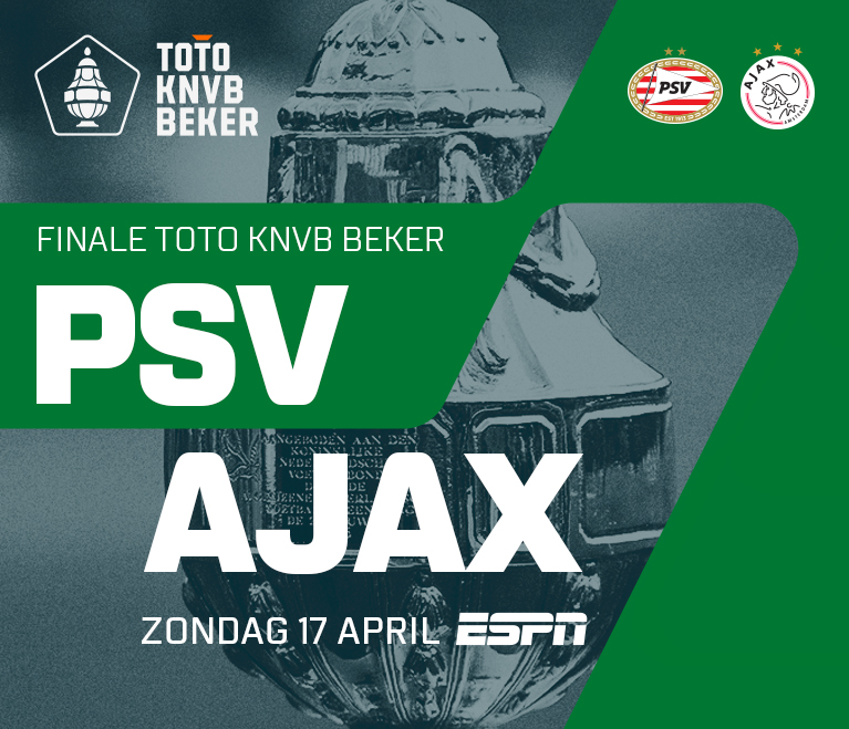 Kijk De TOTO KNVB Bekerfinale Op 17 April Live Bij ESPN